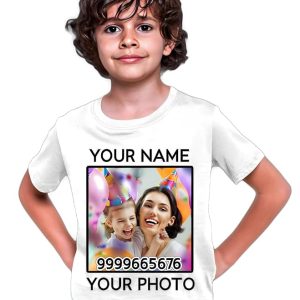 DON'T JUDGE ME Personalized/Customized Print Round Neck T-Shirt, Colour- White| Material- Polyester, Kids and Adults T-Shirts for Boys, Girls, Men, Women