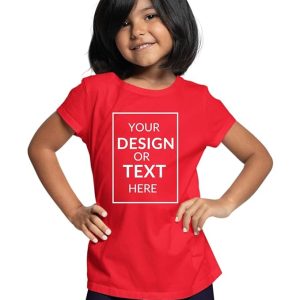 His'en'Her Personalized Tshirt for Kids with Photo Print, Text Print. 100% Cotton Customized Tshirt for Kids, Girls & Boys. Customized Gifts for Boys and Girls